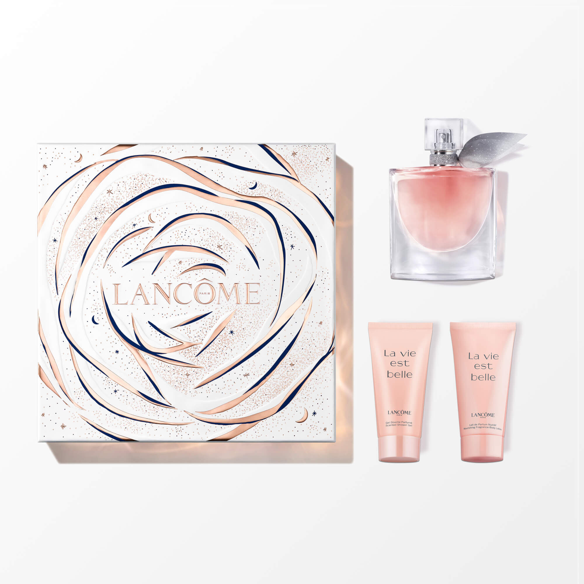 Body Care Set La Vie Est Belle 50ml Body Care -  Edizione Limitata Natale 2023  Con Gel Doccia E Lozione Corpo - Confezione da 50 ml - Per Donna - Lan