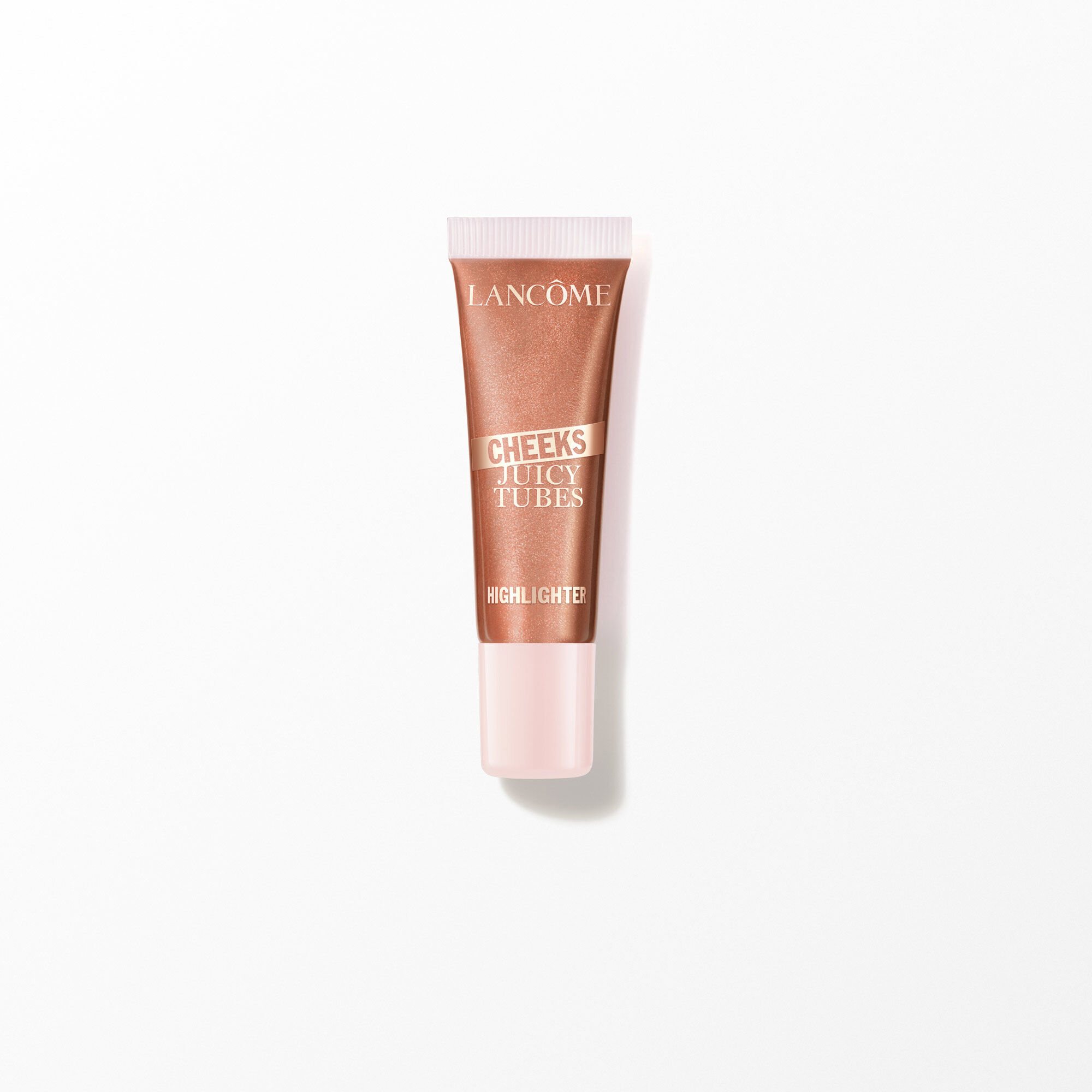 Tubettino di Lancome Juicy Tubes Cheeks Marker su bianco.