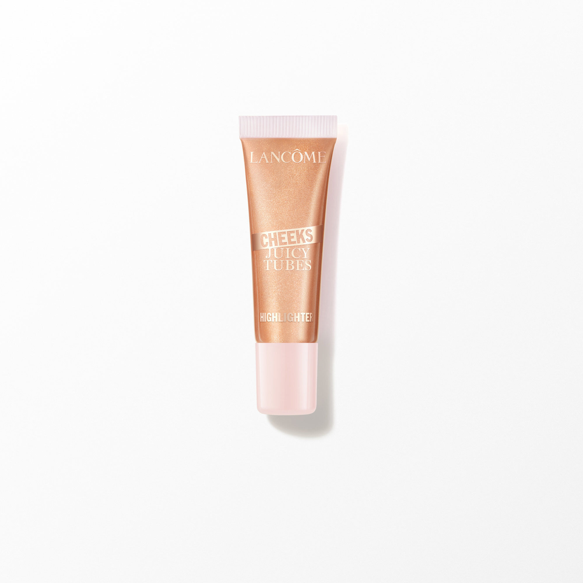 Tubettino di Lancome Juicy Tubes Cheeks Marker su bianco.
